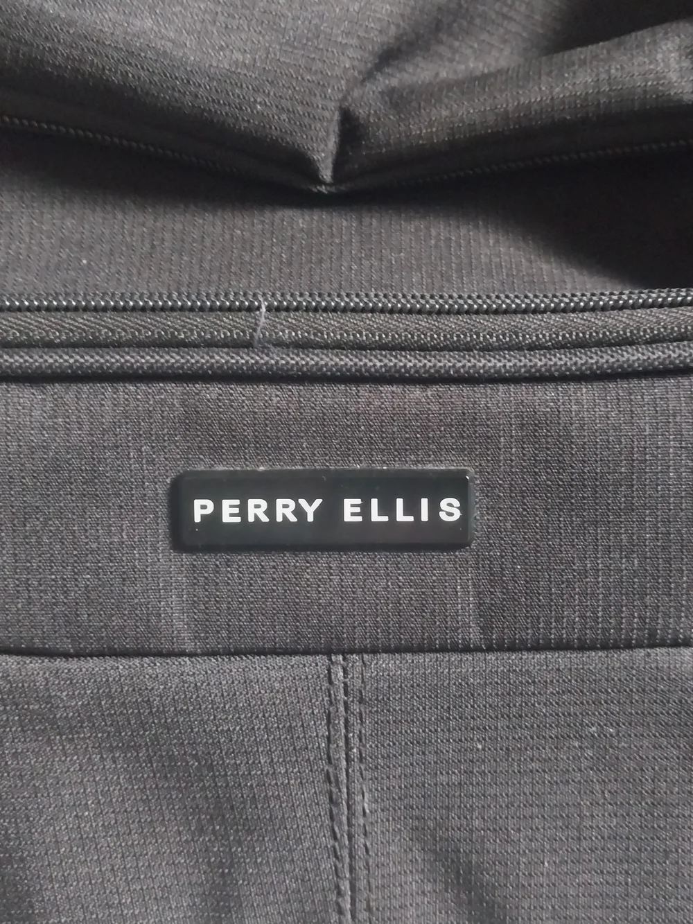 PERRY ELLIS-Black and Gray Men's Travel Duffel Bag